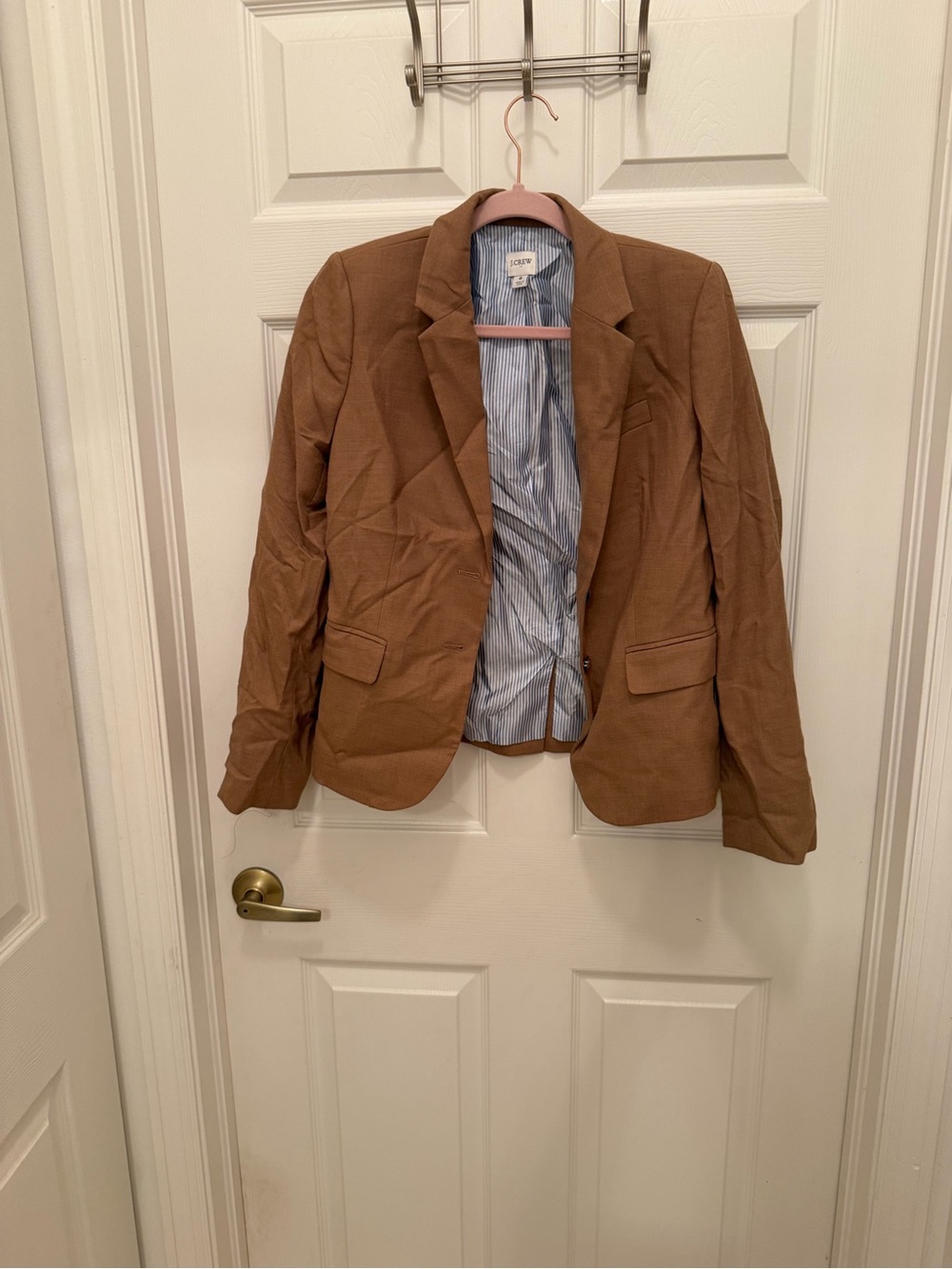 J. Crew Brown Single-Breasted Blazer Jacket